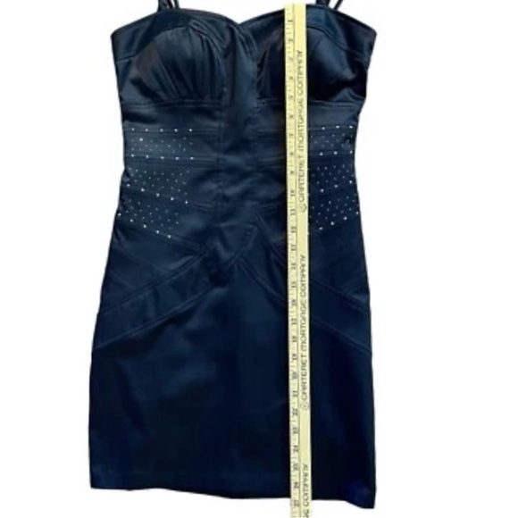 XOXO Mini Dress Womens 4 Jr 5-6 Black Studded 90s Y2K Party Whimsygoth Edgy NWT - Picture 16 of 16